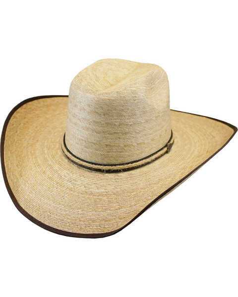 Image #1 - Justin Men's Tan Leverton Mexican Palm Straw Cowboy Hat , , hi-res