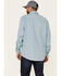 Cinch Men's FR Geo Print Lightweight Long Sleeve Work Shirt , Light Blue, hi-res