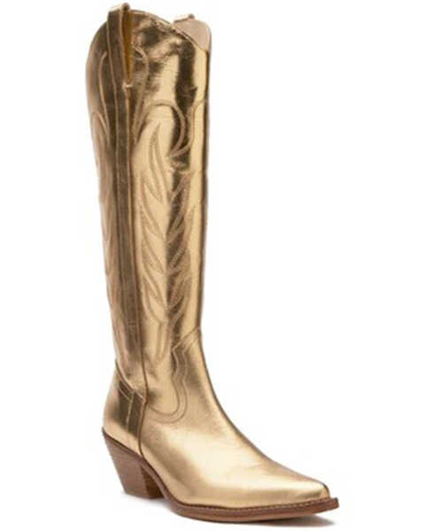 Coconuts by Matisse Women's Agency Western Boots - Snip Toe, Gold, hi-res