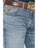 Image #2 - Ariat Men's M5 Logan Medium Wash Straight Stretch Denim Jeans, Medium Wash, hi-res