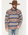 Image #1 - Moonshine Spirit&reg; Men's Caribou Southwestern Striped Long Sleeve Snap Flannel Shirt, Multi, hi-res