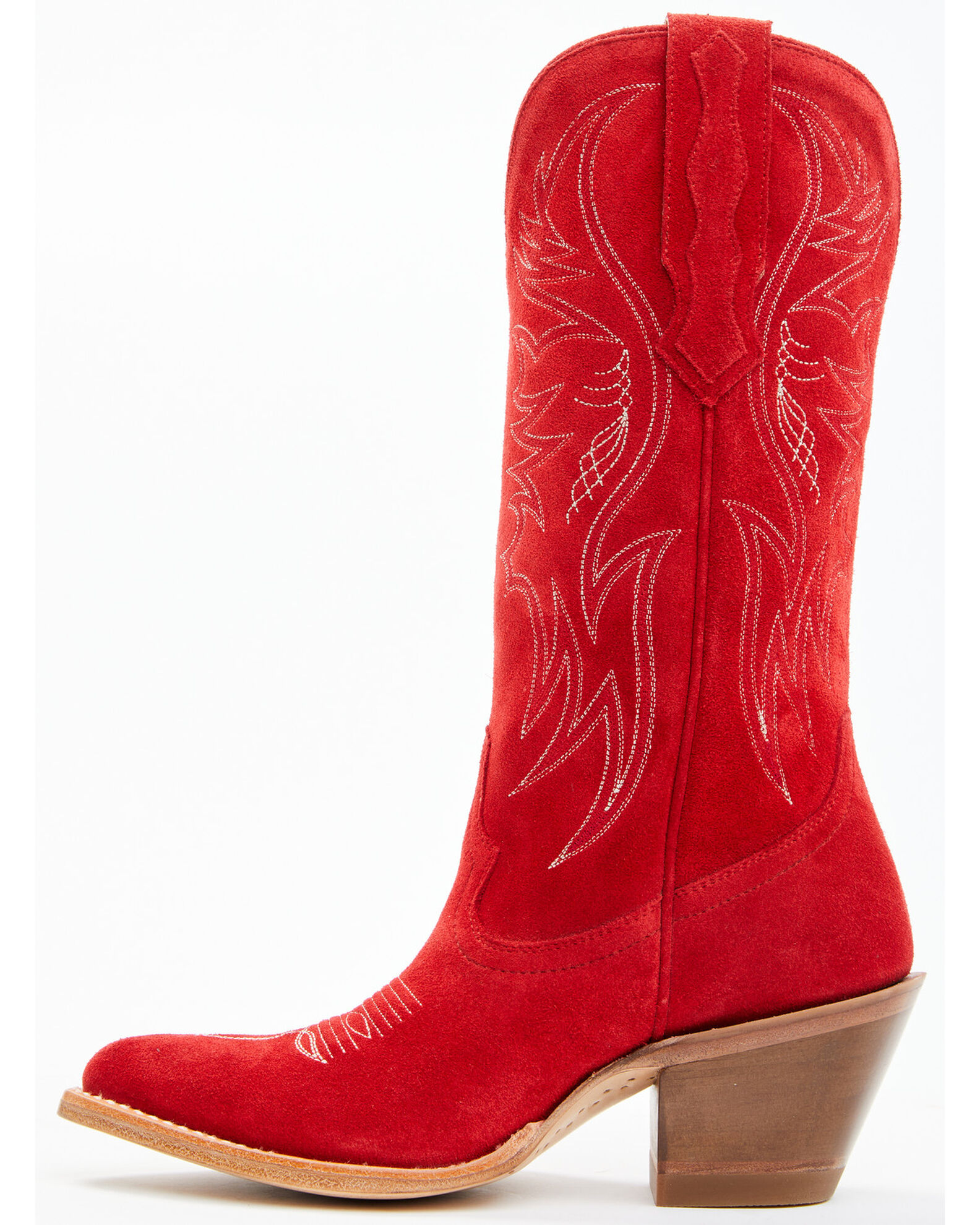 Image #3 - Idyllwind Women's Charmed Life Suede Western Boots - Round Toe, Cherry, hi-res