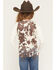 Image #4 - Shyanne Girls' Cora Cow Print Faux Suede Tie Vest, Brown, hi-res