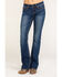 Image #2 - Shyanne Women's Dark Wash Aztec Mock Flap Bootcut Jeans, , hi-res