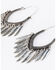 Image #2 - Idyllwind Women's Rodeo Rebel Fringe Hoop Earrings, Silver, hi-res