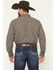 Image #4 - Cody James Men's Denali Ridge Micro Floral Print Long Sleeve Snap Western Shirt, Dark Brown, hi-res
