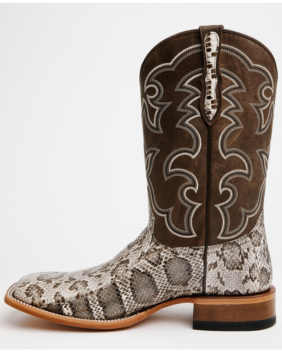 Image #3 - Cody James Men's Rat Belly Exotic Snake Western Boots - Broad Square Toe, Natural, hi-res