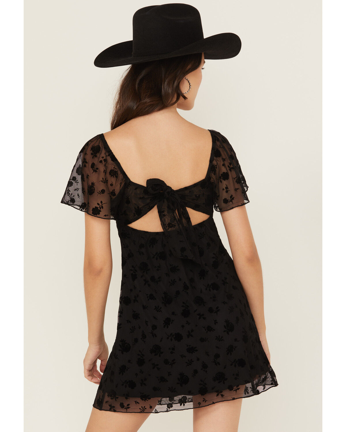 Image #4 - Originality Women's Emma Novelty Fabric Mini Dress, Black, hi-res