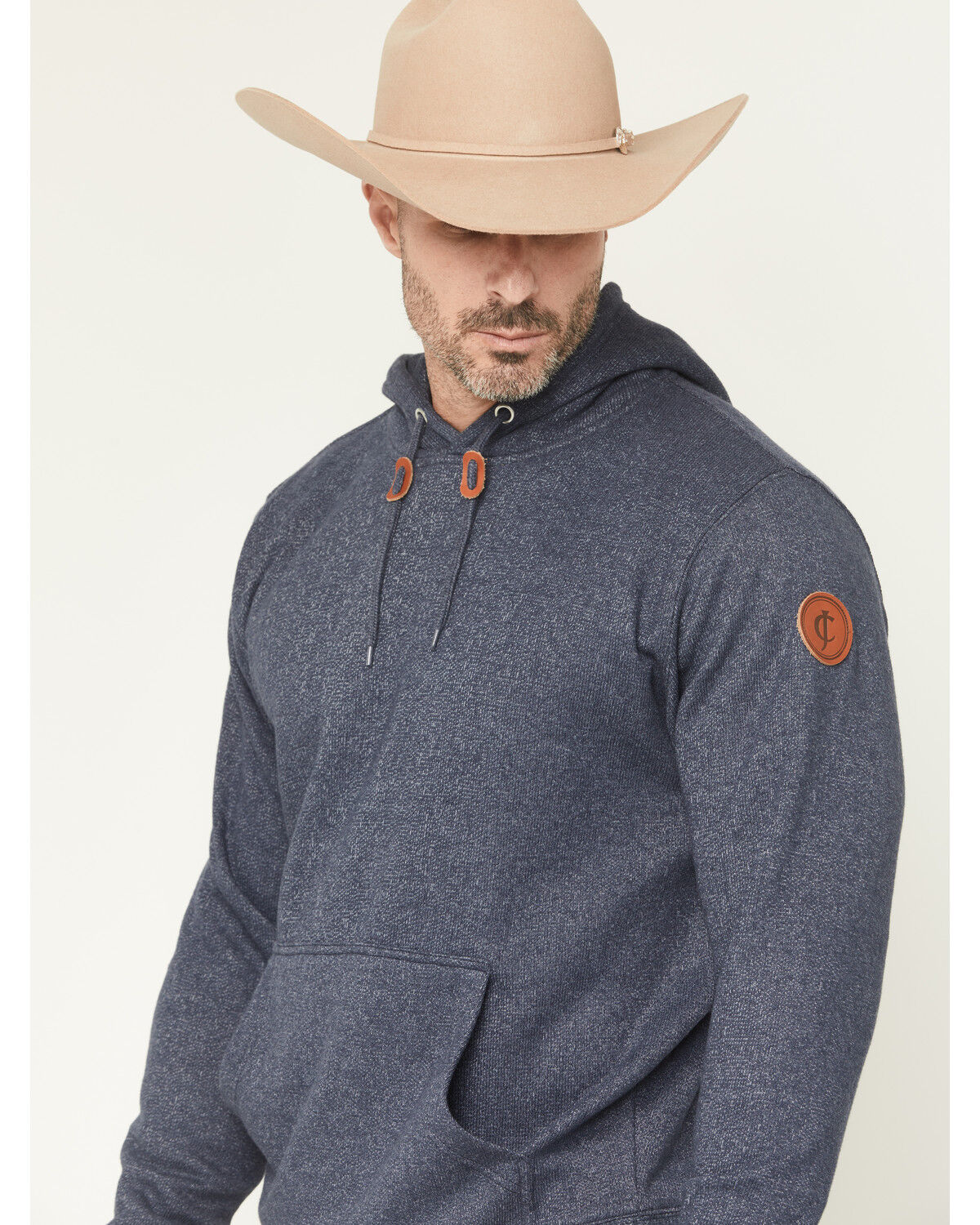 Image #2 - Cody James Men's Ballast Knit Hooded Sweatshirt, Navy, hi-res