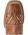 Image #4 - Ariat Women's Round Up Bliss Underlay Performance Western Boots - Broad Square Toe, Beige/khaki, hi-res