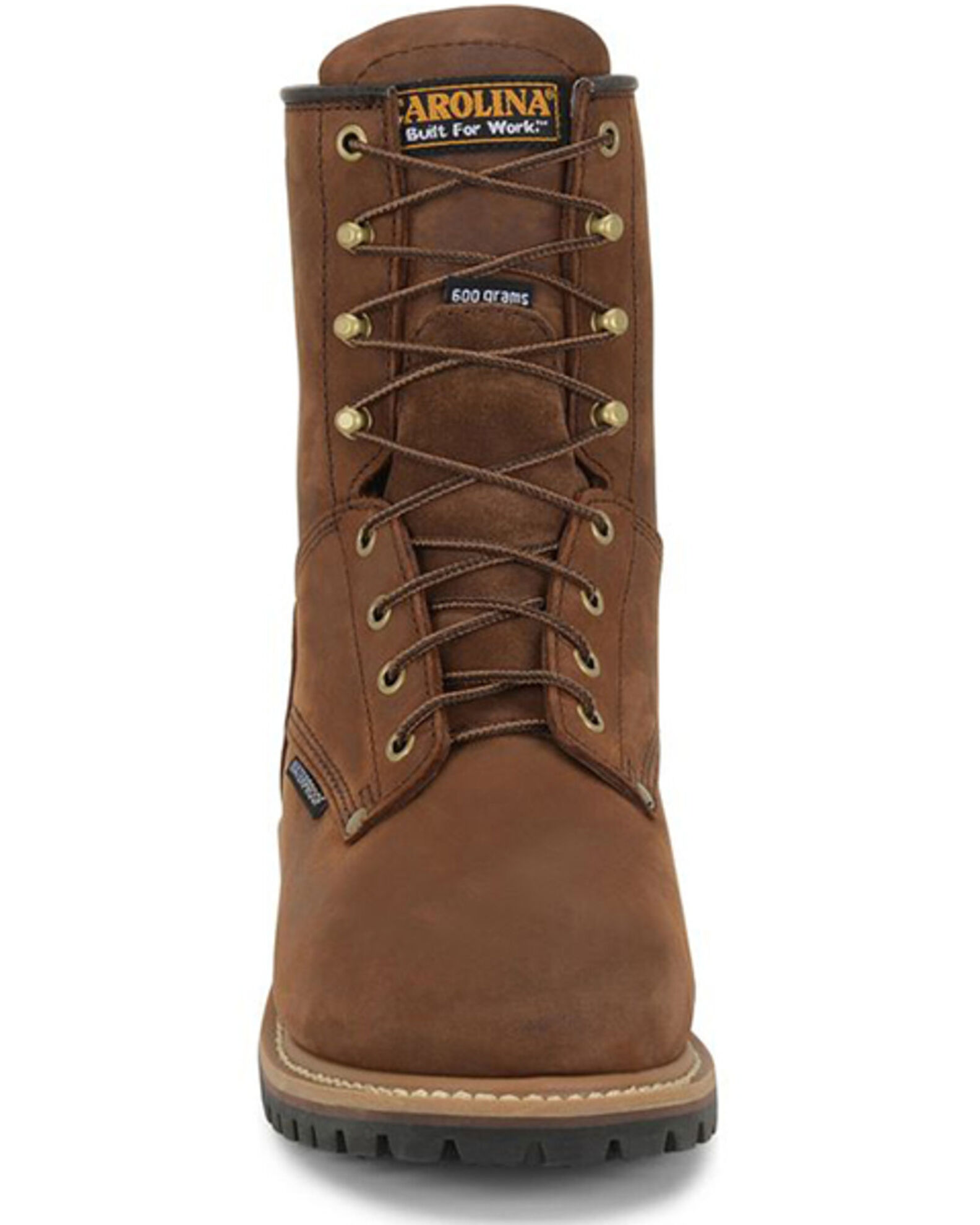 Image #4 - Carolina Men's Waterproof Insulated Logger Boots - Round Toe, Brown, hi-res