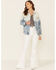 Lee Women's Light Acid Wash Oversized Denim Button Down Trucker Jacket, Blue, hi-res