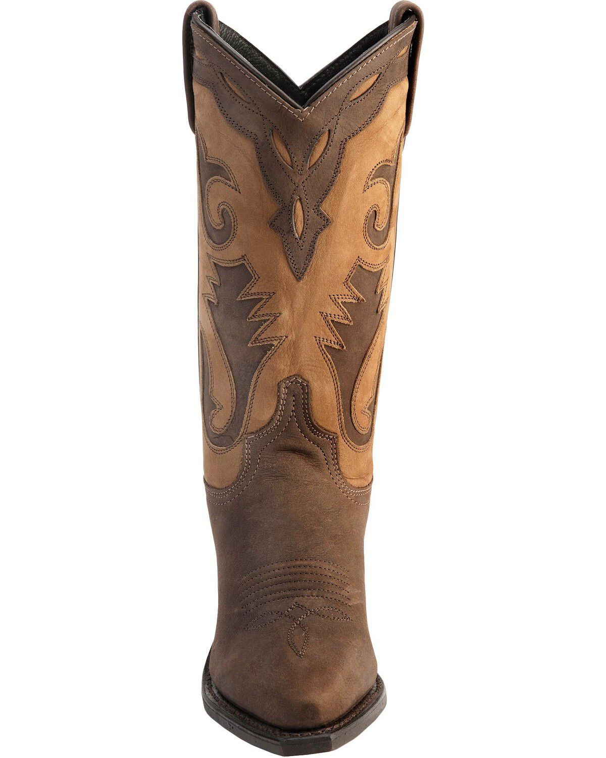 Image #4 - Sage Boots by Abilene Women's 2-Tone Cutout Western Boots, Distressed, hi-res