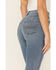 Image #3 - Idyllwind Women's Medium Wash Old West High Risin' Released Hem Flare Jeans, Medium Blue, hi-res