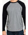 Image #4 - Hawx Men's Black Baseball Raglan Crew Long Sleeve Work Shirt, , hi-res