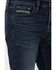 Brothers & Sons Men's Diamond Back Dark Wash Stretch Slim Straight Jeans , Dark Wash, hi-res