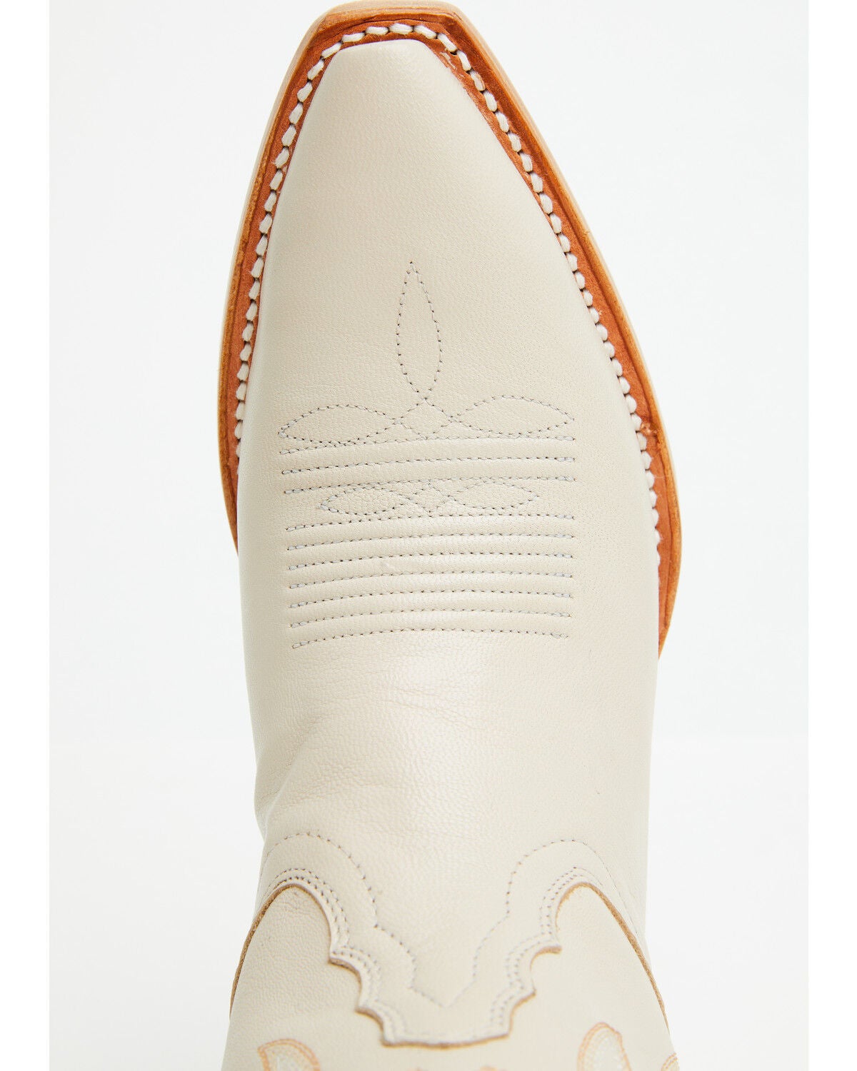 Image #6 - Tony Lama Women's Val Western Boots - Snip Toe, Cream, hi-res