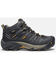 Keen Women's Lansing Mid Lace-Up Work Hiking Boots - Steel Toe , Black, hi-res