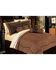 HiEnd Accents Barbed Wire Embroidery Bed In A Bag Set - Queen Size, Dark Brown, hi-res