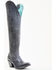 Image #1 - Corral Women's Embroidery Tall Western Boots - Pointed Toe, Black, hi-res