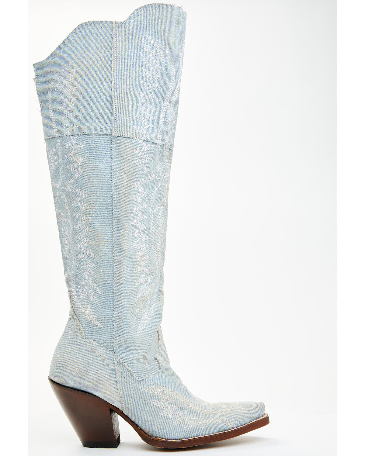 Product Name:  Dan Post Women's Denim Tall Western Boots - Snip Toe