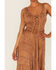Image #3 - Scully Women's Lace-Up Jacquard Midi Dress, Beige, hi-res