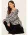 Image #1 - Show Me Your Mumu Women's Zebra Print Hug Me Pullover Sweater , Multi, hi-res