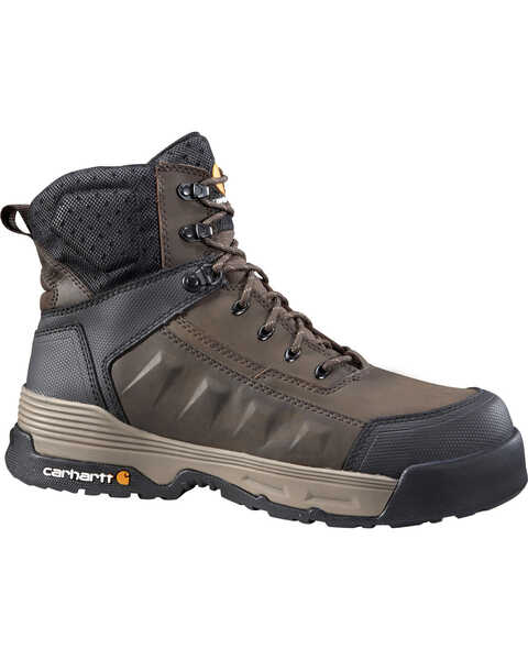 Image #1 - Carhartt Men's 6" Lace-Up Waterproof Work Boots - Composite Toe, , hi-res