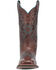 Laredo Women's Gillyann Western Boots - Broad Square Toe, Dark Brown, hi-res