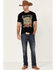 Southern Sierra Men's Wild West Music Fest Graphic Short Sleeve T-Shirt , Black, hi-res