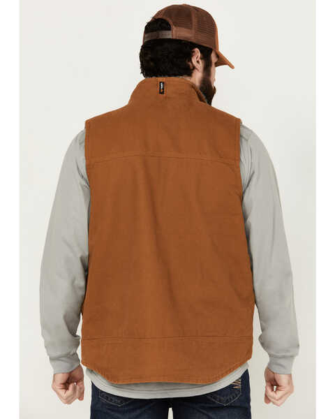 Image #4 - Hawx Men's Browder Weathered Duck Work Vest , Rust Copper, hi-res
