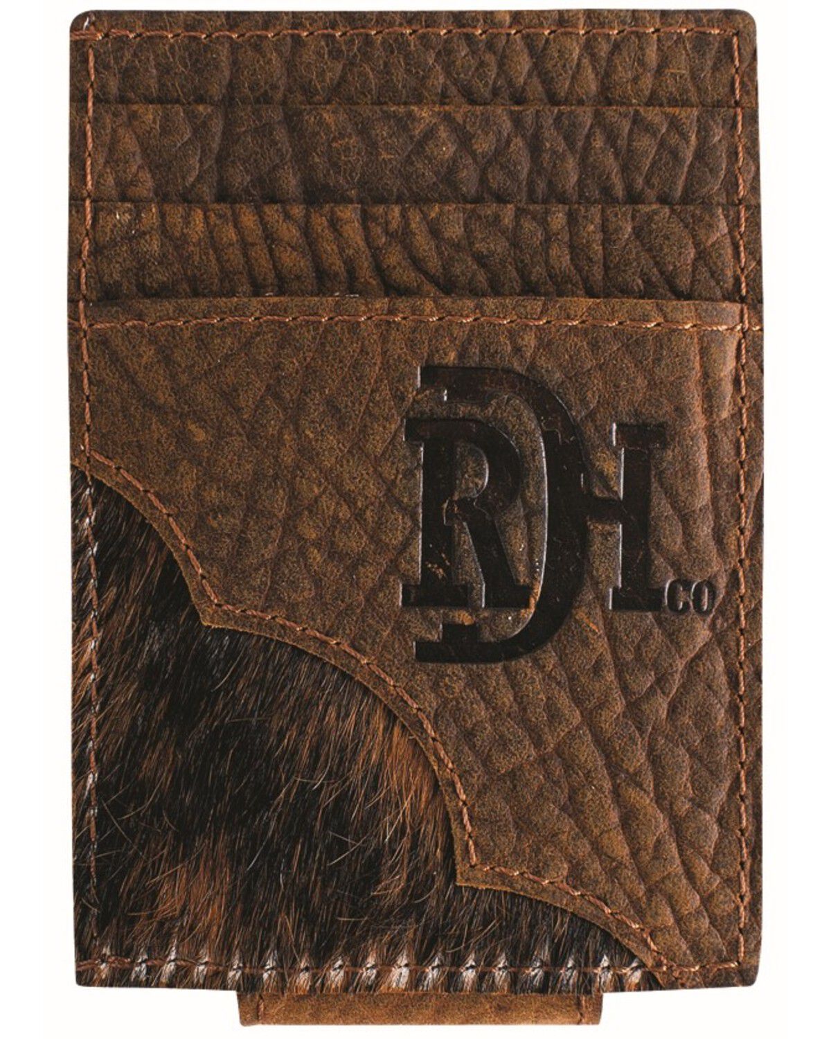 Image #1 - Red Dirt Hat Co Men's Hair on Hide Card Case, Brown, hi-res
