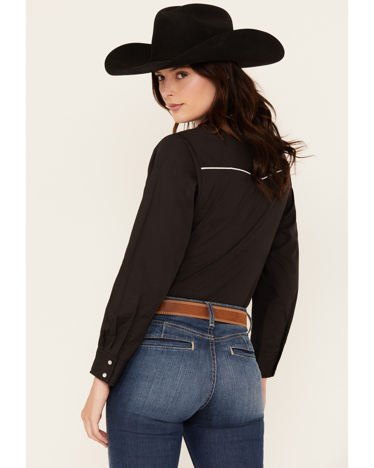 Product Name:  Ely Walker Women's Floral Embroidered Long Sleeve Snap Western Shirt