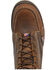 Image #4 - Carolina Men's 8" Lace-Up Work Boots - Moc Toe, Brown, hi-res