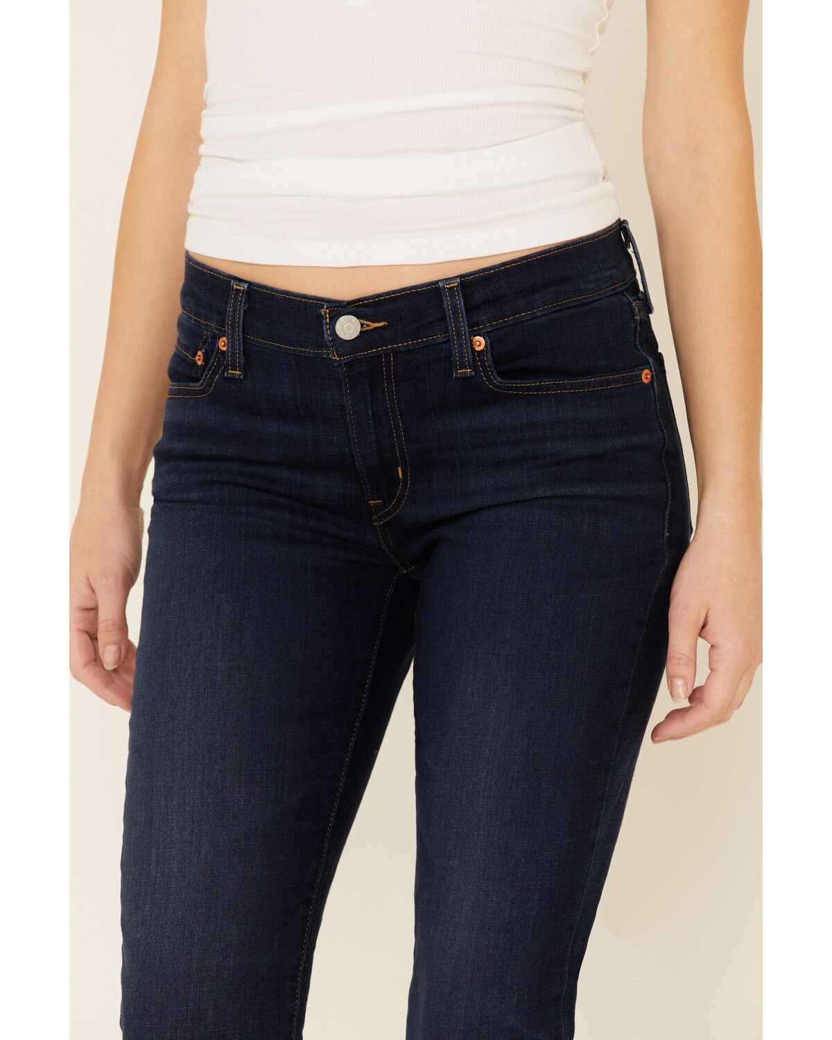 Image #5 - Levi's Women's Dark Wash Cobalt Obedience Boyfriend Crop Jeans, Blue, hi-res