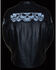 Image #2 - Milwaukee Leather Men's Reflective Skull Crossover Scooter Jacket - 4X, Black, hi-res