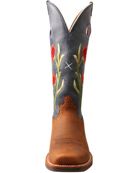 Image #5 - Twisted X Women's Floral Ruff Stock Western Boots - Square Toe, , hi-res