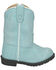 Image #2 - Smoky Mountain Toddler Girls' Hopalong Western Boots - Round Toe, Light Blue, hi-res