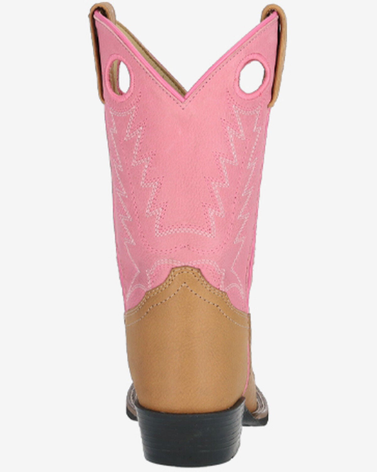 Image #4 - Smoky Mountain Girls' Mesa Western Boots - Broad Square Toe, Pink, hi-res