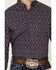 Image #3 - Ariat Men's Parry Paisley Print Long Sleeve Button-Down Western Shirt, Purple, hi-res