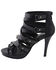Milwaukee Performance Women's Ankle Strap Stiletto Sandals, Black, hi-res
