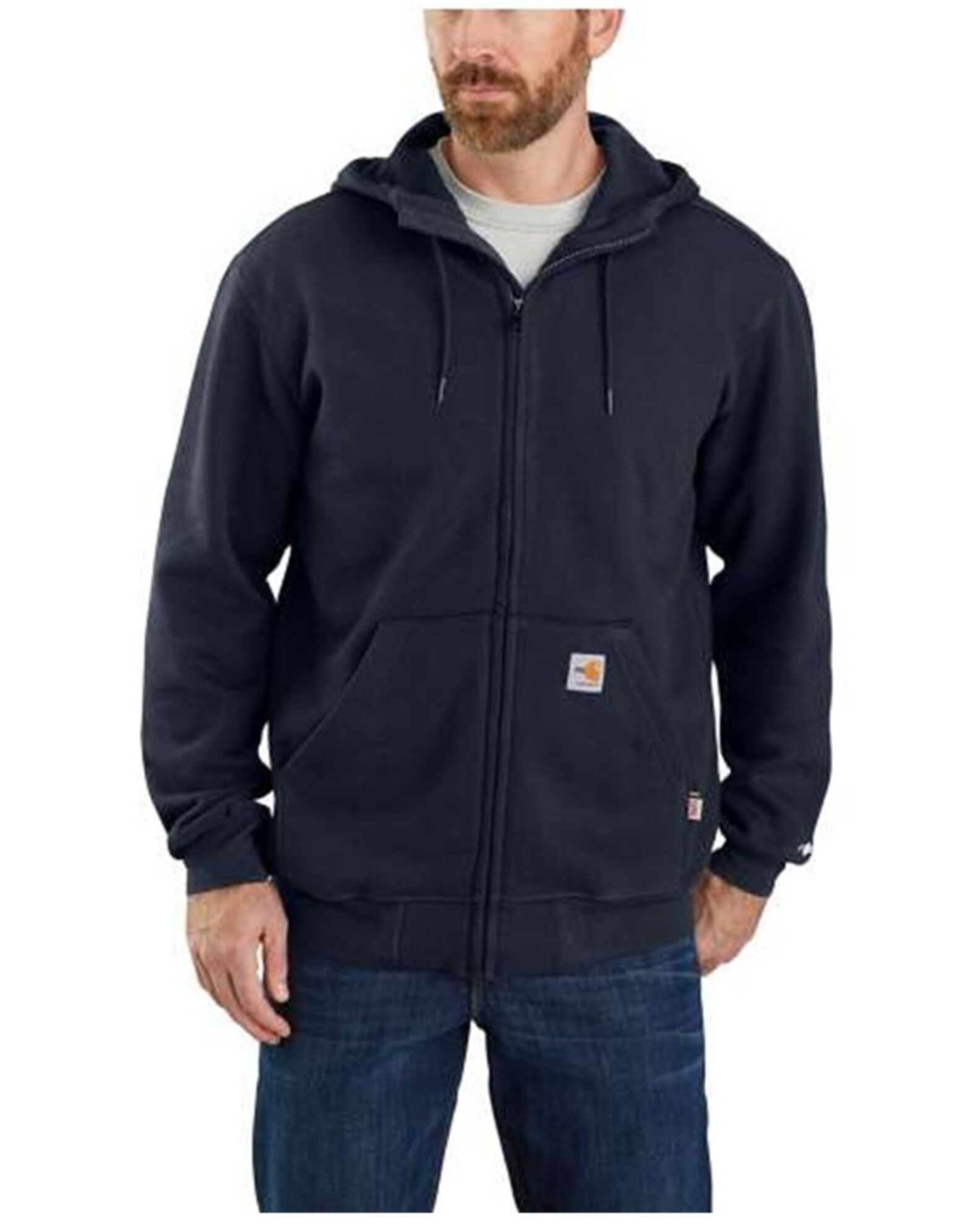 Carhartt Men's Flame-Resistant Force Original Fit Midweight Hooded Zip Front Sweatshirt 104982