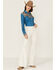Ranch Dress'n Women's Leopard Yoke Teal Performance Rodeo Shirt, Teal, hi-res