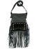Image #1 - American West Women's Hair-On Fringe Handbag, Black, hi-res
