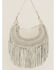 Wonderwest Women's Gray Fringe Hobo Boho Handbag, Grey, hi-res