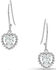 Montana Silversmiths Women's Frozen Heart Earrings, Silver, hi-res