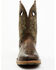 Image #4 - Double H Men's Apparition Waterproof Electrical Hazard Western Roper Boots - Composite Toe, Brown, hi-res
