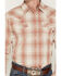 Image #3 - Cody James Men's Legend Dobby Plaid Print Long Sleeve Snap Western Shirt, Red, hi-res