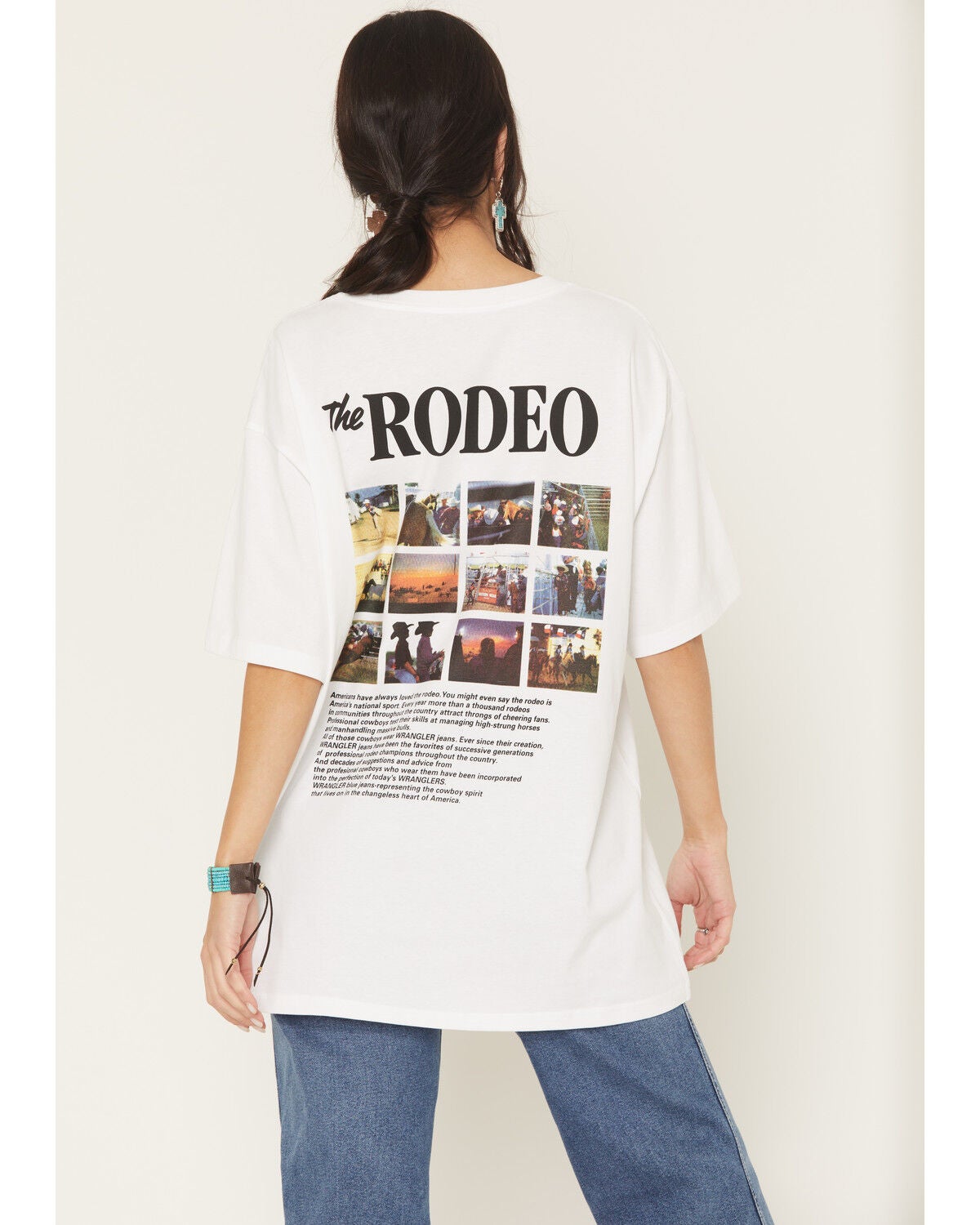 Image #4 - Wrangler Retro Women's Rodeo Short Sleeve Graphic Tee, White, hi-res