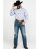 Image #6 - Tuf Cooper Men's Stretch Paisley Print Long Sleeve Western Shirt, Blue, hi-res
